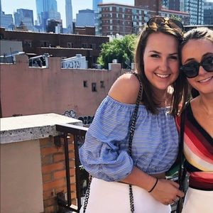 Alice & Olivia Off-Shoulder Crop Top